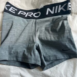 Nike Pro Heathered Gray Training Shorts